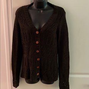 BCBG Knit Chocolate Brown Sweater
